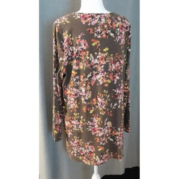 J. Jill Women's Floral Print Tunic Top Size L - Picture 2 of 5